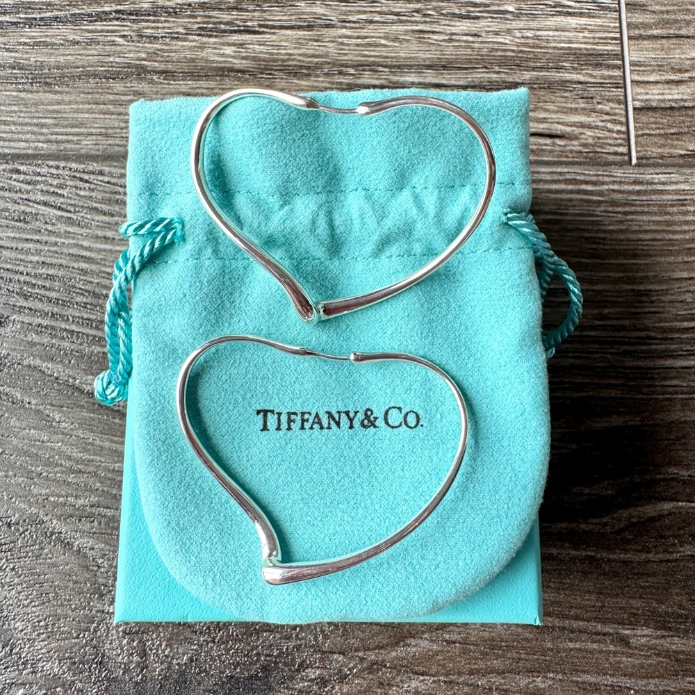 Tiffany Heart Hoop Earrings
